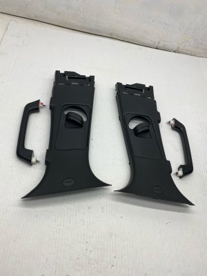 2020-2025 Kia Telluride Black Upper B-Pillar Trim Panel Cover Set (Used OEM)