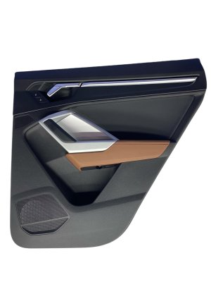 2019-2025 Audi Q3 Brown Door Interior Trim Panel - Rear, Right (Passenger) (Used OEM)