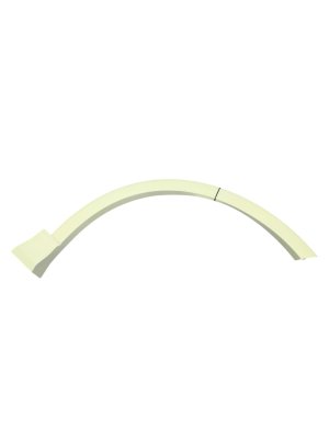 2022-2025 Audi Q4 e-tron White Wheel Arch Fender Flare - Front, Right (Passenger) (Used OEM)