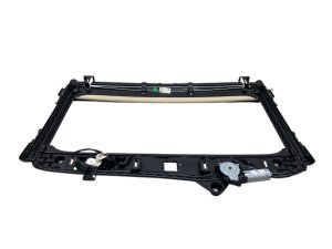 2019-2024 BMW X7 Beige Sunroof Glass Frame and Shade Assembly - Rear (Used OEM)