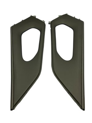 2024-2025 Volkswagen Atlas Black Center Console Leather Trim Panel Set (Used OEM)