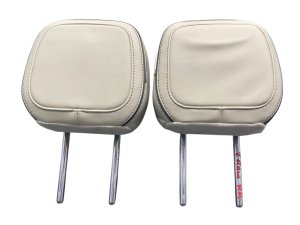 2018-2021 Lincoln Navigator Black 2nd Row Venetian Leather Headrest Set - Rear, Left (Driver) (Used OEM)