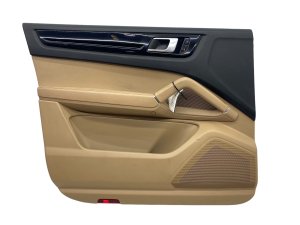 2019-2023 Porsche Cayenne Beige Door Interior Trim Panel - Front, Left (Driver) (Used OEM)