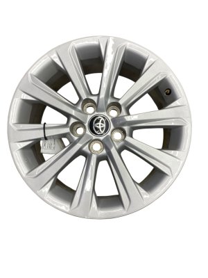 2024-2026 Toyota Grand Highlander Silver 18-Inch 10-Spoke Silver Painted Alloy Wheel (Used OEM)