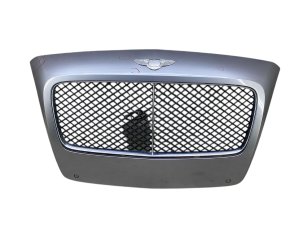 2012-2016 Bentley Continental Silver Grille and Surround Trim Bezel - Front (Used OEM)