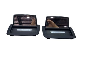 2020-2022 BMW 740i Black Overhead Illuminated Vanity Mirror Set - Rear (Used OEM)