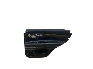 2021-2024 Genesis GV80 Black Door Interior Trim Panel with Wood Grain and Lexicon Audio - Rear, Right (Passenger) (Used OEM)