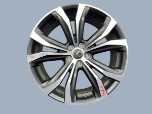 2016-2022 Lexus RX450h Silver 20x8 10-Spoke Machined Charcoal Alloy Wheel (Used OEM)