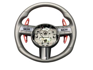 2024-2025 Hyundai Sonata Black Leather Steering Wheel with Paddle Shifters - Front (Used OEM)