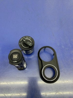 2014-2022 Maserati Ghibli Keyless Start Stop and Headlight Switch Assembly with Bezel (Used OEM)