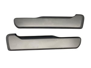 2022-2024 Jeep Wagoneer Black Center Console Leather Trim Panels Set - Rear, Left (Driver) (Used OEM)