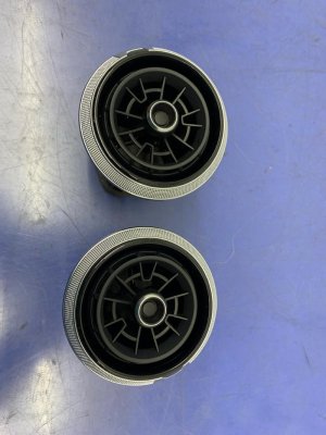 2017-2020 Audi S3 Dashboard Center Outer Air Vent Grille Set - Front (Used OEM)