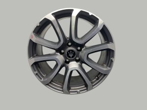 2017-2024 Maserati Levante Gray 18x8.5 V-Spoke Machined Gray Alloy Wheel (Used OEM)