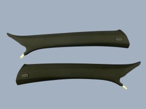 2012-2018 Audi A6 Upper A-Pillar Trim Cover Set - Front (Used OEM)