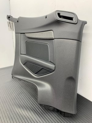 2018-2019 Audi A5 Black Interior Quarter Trim Panel - Rear, Left (Driver) (Used OEM)