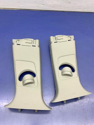 2021-2025 Hyundai Elantra Gray B-Pillar Upper Trim Cover Panel Set (Used OEM)