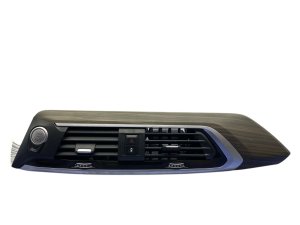 2018-2021 BMW X3 Brown Center Dash Vent Trim Bezel with Start Stop Switch and Controls (Used OEM)