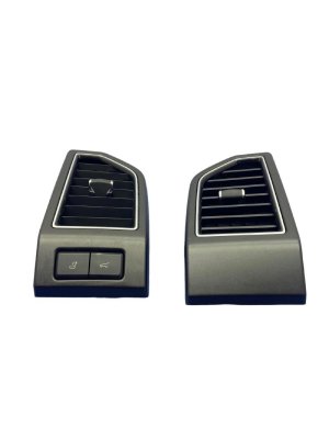 2018-2021 Lincoln Navigator Dashboard Outer A/C Air Vent Grille Set with Switches - Front (Used OEM)