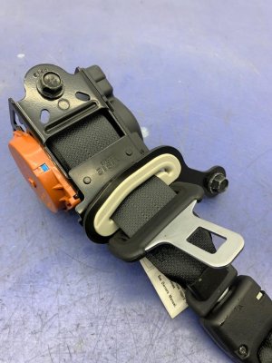 2011-2013 INFINITI QX56 Black 3rd Row Seat Belt Assembly - Rear, Left (Driver) (Used OEM)