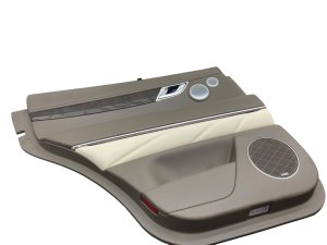 2021-2023 Genesis GV80 Beige Door Interior Trim Panel with Illumination and Lexicon Audio - Rear, Left (Driver) (Used OEM)