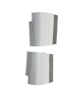 2022-2025 Genesis GV70 Uyuni White Lower Fender Molding Set - Front (Used OEM)
