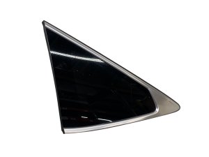 2021-2025 Genesis GV80 Chrome Quarter Glass with Chrome Trim - Rear, Left (Driver) (Used OEM)