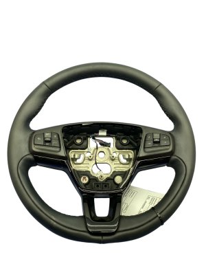 2021-2025 Ford Mustang Mach-E Black Leather Steering Wheel with Driver Assist and Media Controls (Used OEM)