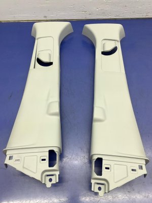2021-2025 Toyota Sienna Gray B-Pillar Upper Interior Trim Panels (Used OEM)