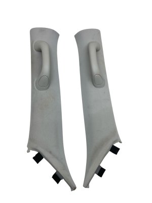2021-2024 INFINITI QX80 Beige Front A-Pillar Trim Panels with Grab Handles (Used OEM)