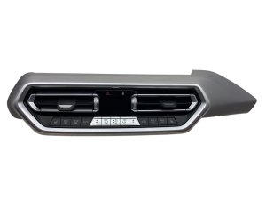2022-2024 BMW X3 Silver Center Dashboard Air Vent Grille and Multifunction Control Panel - Front (Used OEM)