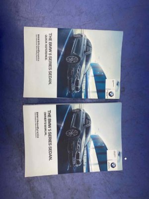 2017-2020 BMW M5 Owners Manual Booklet Set with Case (Used OEM)
