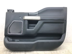 2019-2020 Ford F-150 Black Door Interior Trim Panel with Ambient Lighting - Front, Right (Passenger) (Used OEM)
