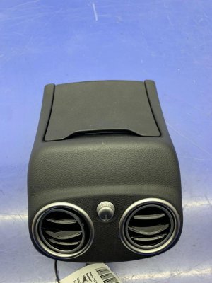 2015-2023 Mercedes-Benz C280 Silver Console Cover with Vents and Storage - Rear (Used OEM)