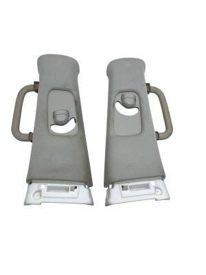 2011-2013 INFINITI QX56 Beige Upper B-Pillar Trim Panel Cover Set (Used OEM)