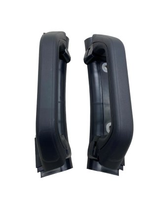 2022-2025 Ford F-150 Lightning Black B-Pillar Interior Grab Bar Handle Set - Rear (Used OEM)