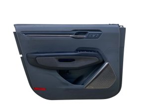 2024-2025 Kia EV9 Black Door Interior Trim Panel with Heated and Ventilated Seat Switches - Front, Left (Driver) (Used OEM)