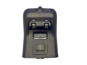 2018-2026 Jeep Wrangler Black Console Trim Panel with Window Switch and Air Vent - Rear (Used OEM)