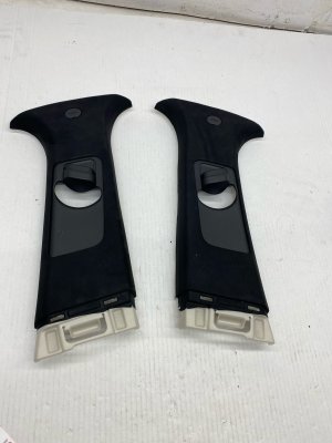 2020-2025 Hyundai Palisade Black Upper B-Pillar Trim Cover Panel Set (Used OEM)