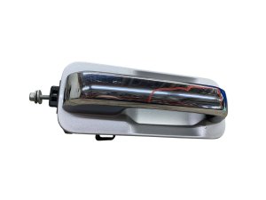 2015-2020 Ford F-150 Silver Exterior Door Handle with Chrome Ingot - Rear, Left (Driver) (Used OEM)