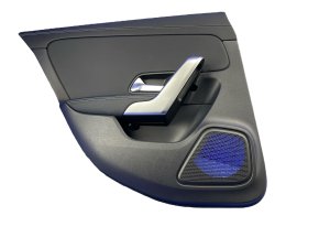 2020-2025 Mercedes-Benz CLA35 AMG Black Door Interior Trim Panel - Rear, Left (Driver) (Used OEM)