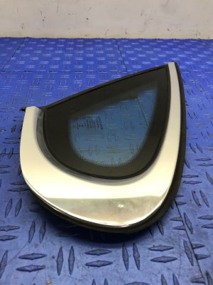 2016-2019 Jaguar XF Chrome Quarter Glass with Chrome Surround Trim - Rear, Left (Driver) (Used OEM)