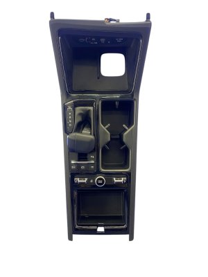 2025 Kia K5 Black Center Console Gear Shifter and Cup Holder Trim Panel - Front (Used OEM)