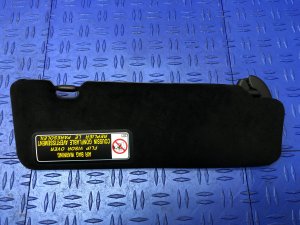 2018-2023 Lexus LC500 Black Alcantara Sun Visor - Front, Left (Driver) (Used OEM)
