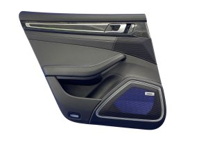 2017-2023 Porsche Panamera Black Door Interior Trim Panel without Sunshade - Rear, Left (Driver) (Used OEM)