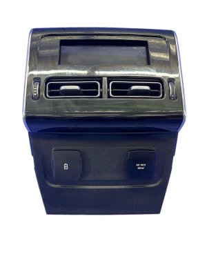 2020-2025 Lincoln Aviator Black Center Console HVAC Air Vent and Trim Panel Assembly - Rear (Used OEM)