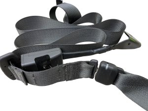 2015-2022 GMC Canyon Black Middle Seat Belt Assembly with Buckles - Rear (Used OEM)