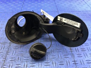 2014-2024 Jaguar F-Type Green Fuel Filler Door Housing and Cap Assembly (Used OEM)