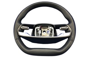 2022-2025 Lucid Air Black Flat Bottom Leather Steering Wheel (Used OEM)