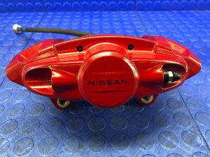 2014-2024 INFINITI Q50 Red Two-Piston Disc Brake Caliper - Rear, Left (Driver) (Used OEM)