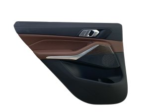 2019-2025 BMW X5 Brown Door Interior Trim Panel - Rear, Left (Driver) (Used OEM)